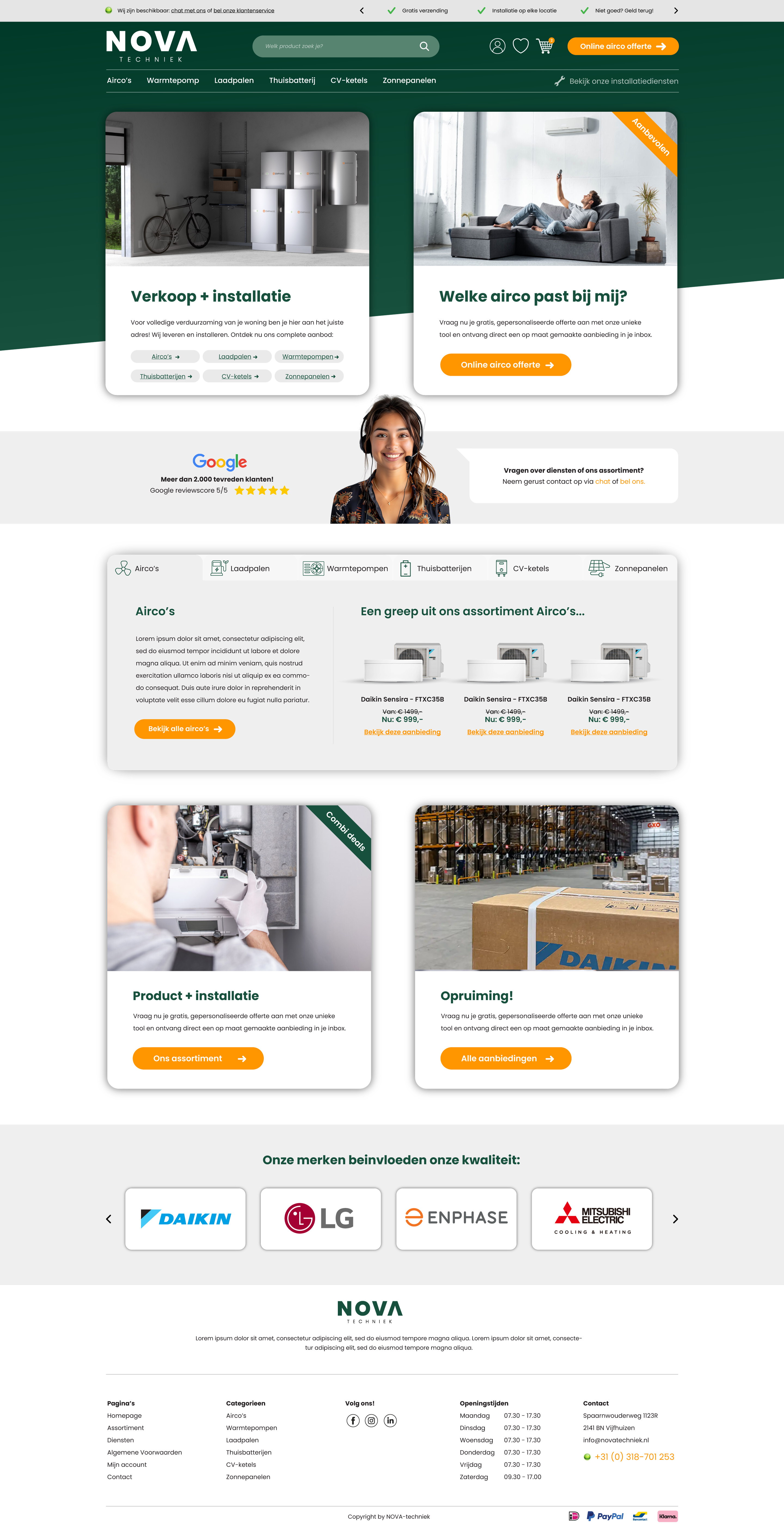 Websiteconcept NOVASHOP 1